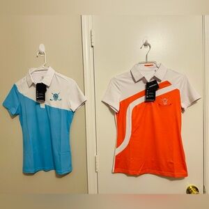 CHUCO WOMEN'S SPORT POLO- PEACH, Blue